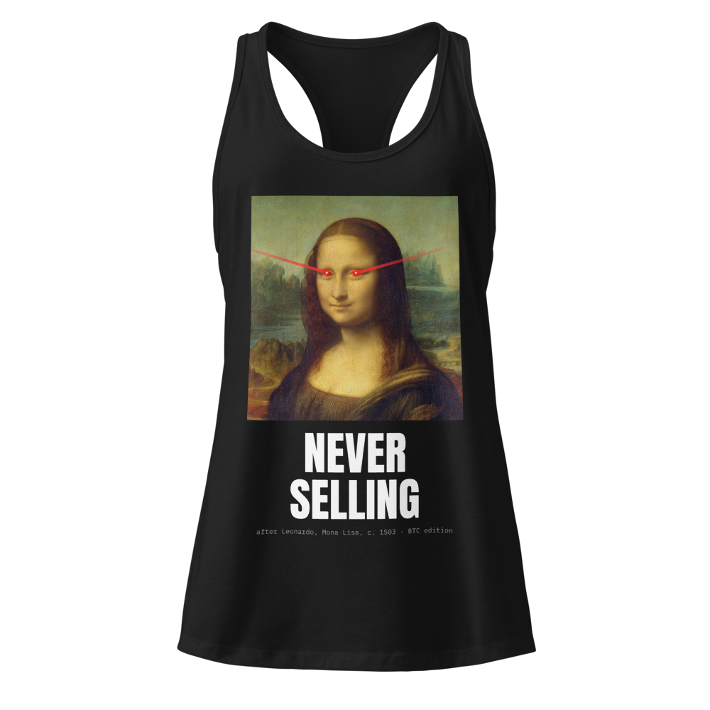 BTC “Never Selling” Mona Lisa Women's Racerback Tank