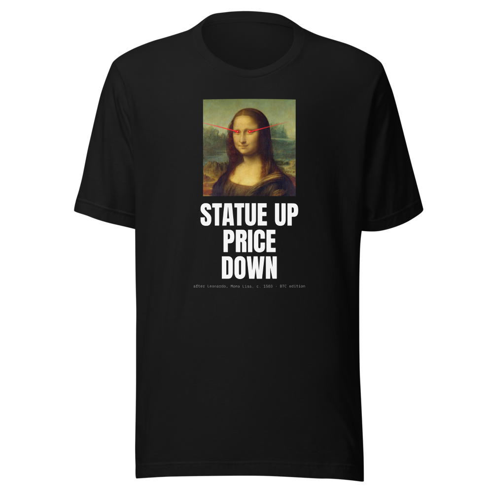 BTC “Statue Up Price Down” Mona Lisa Classic Tee