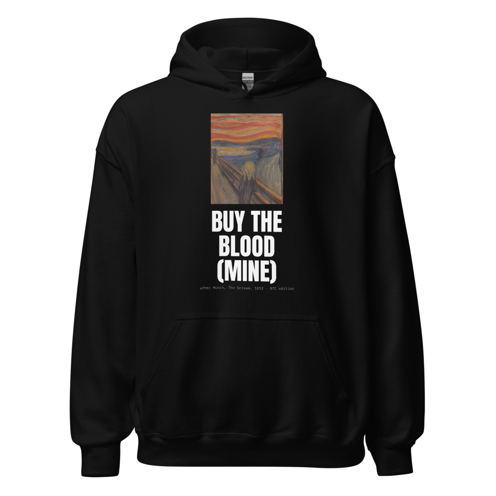 BTC “Buy The Blood (mine)” The Scream Hoodie