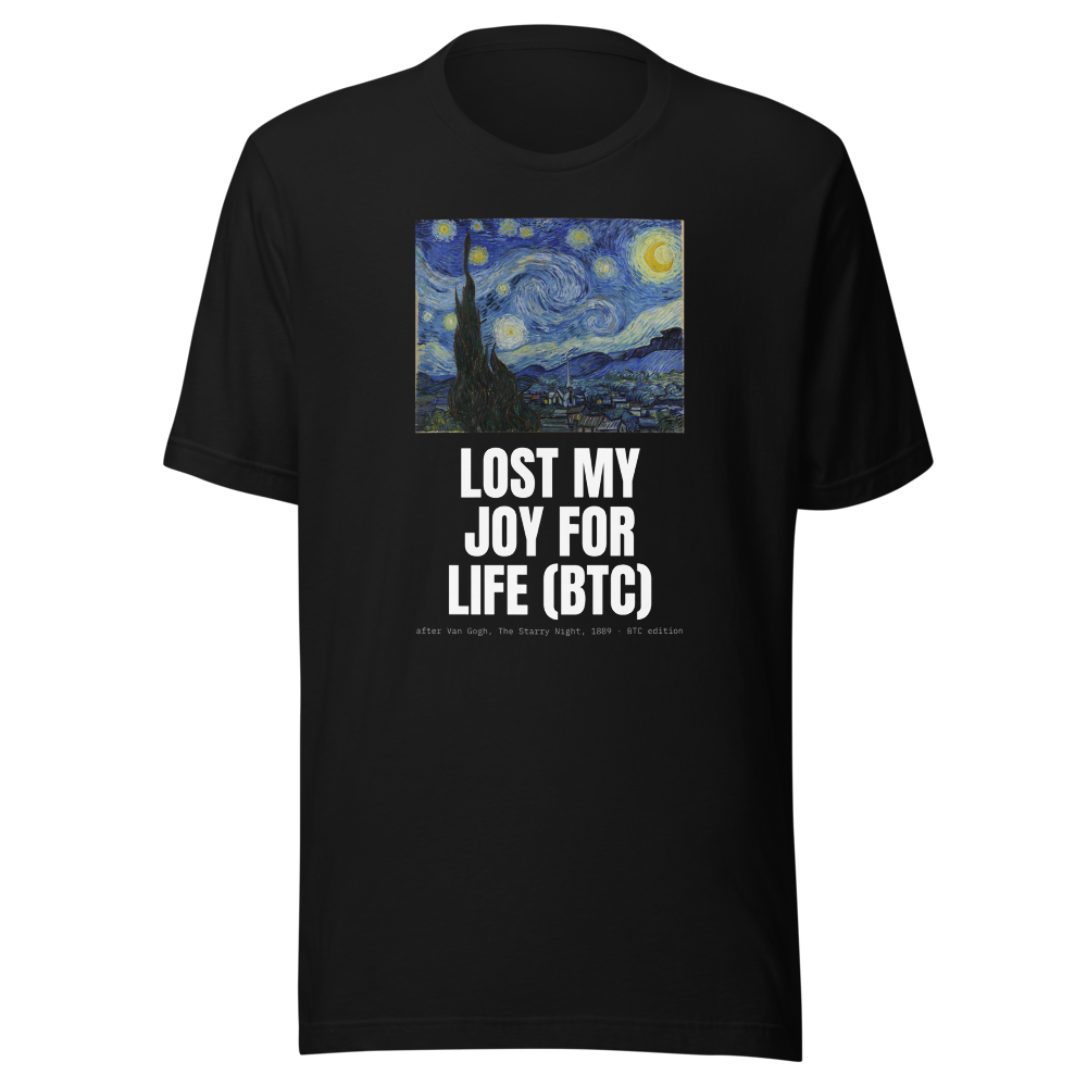 BTC “Lost My Joy For Life (btc)” Starry Night Classic Tee