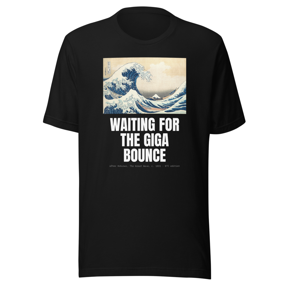 BTC “Waiting For The Giga Bounce” Great Wave Classic Tee