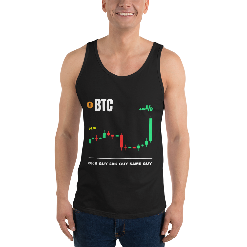 BTC “200k Guy 40k Guy Same Guy” Pump chart Tank Top
