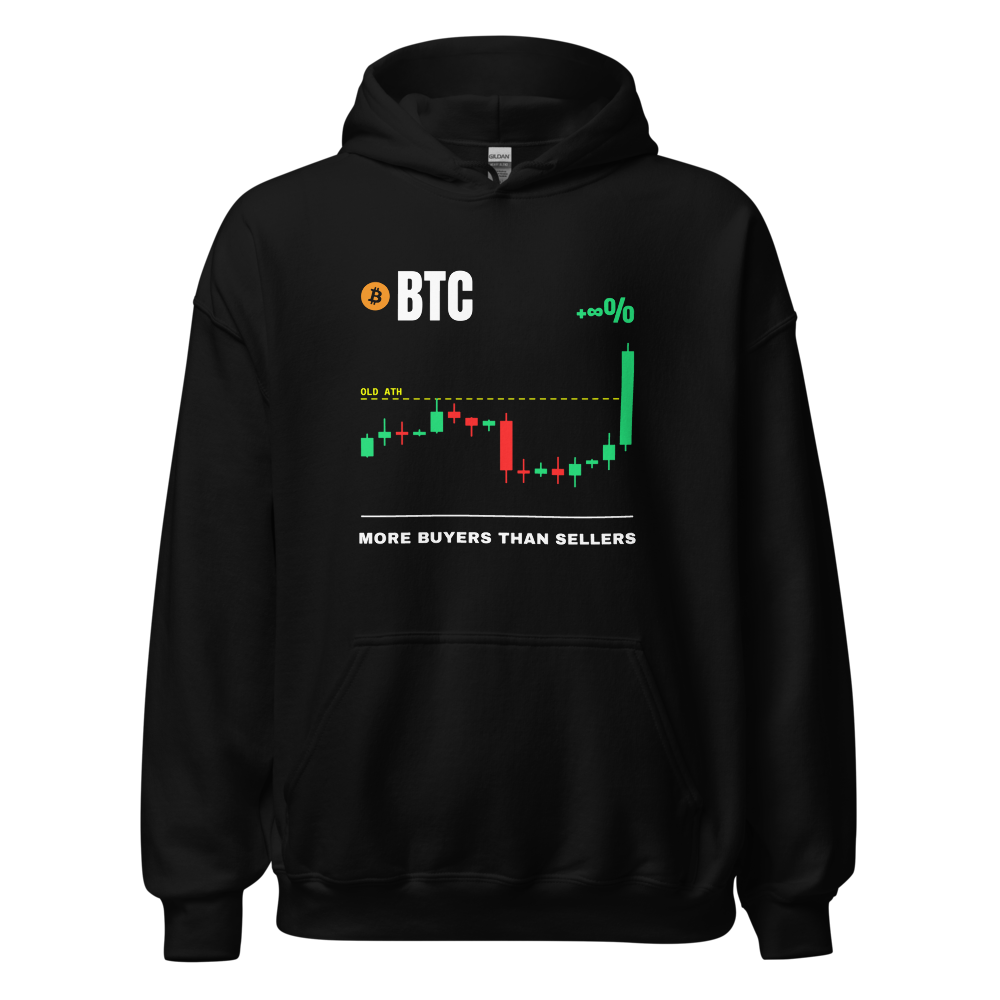 BTC “More Buyers Than Sellers” Pump chart Hoodie