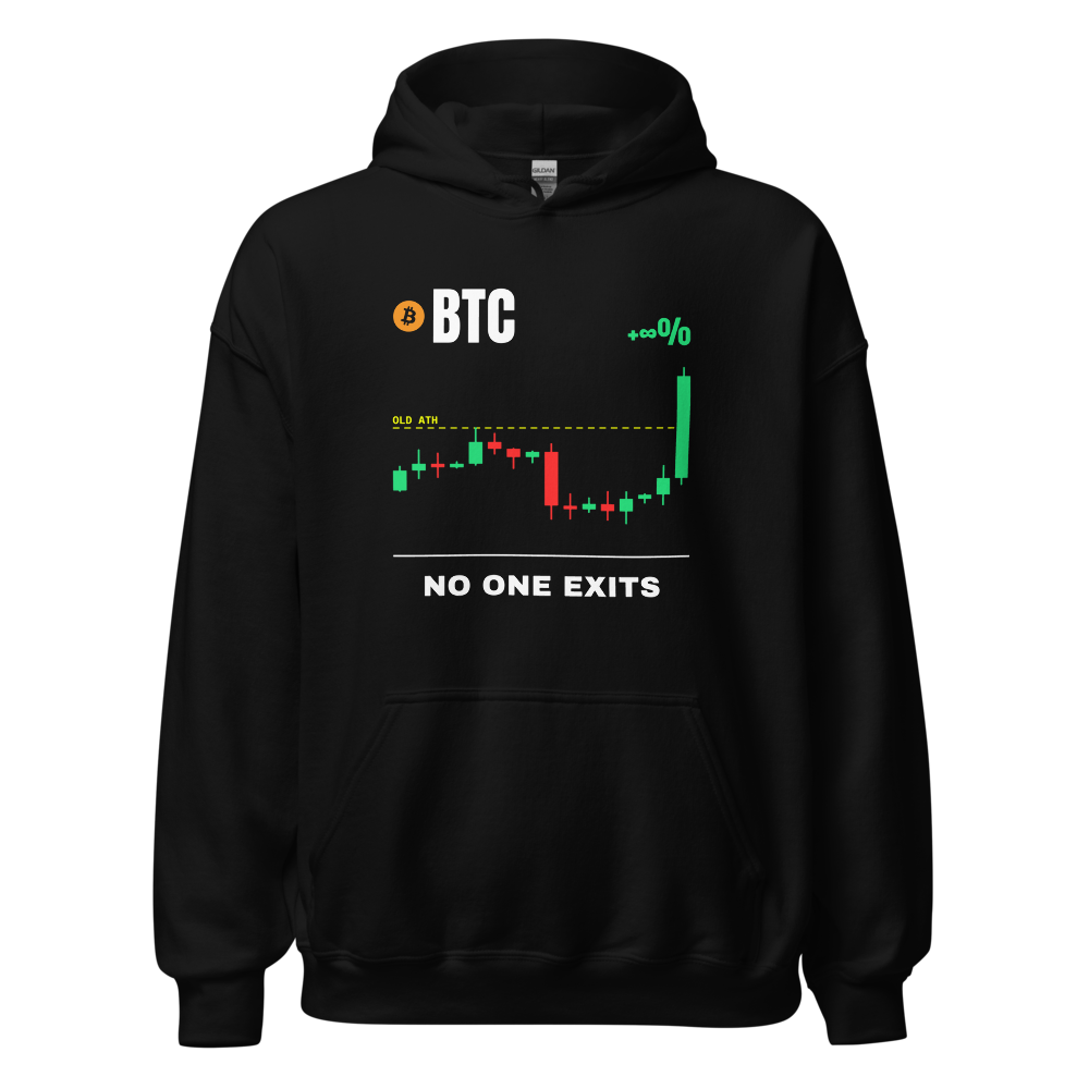 BTC “No One Exits” Pump chart Hoodie