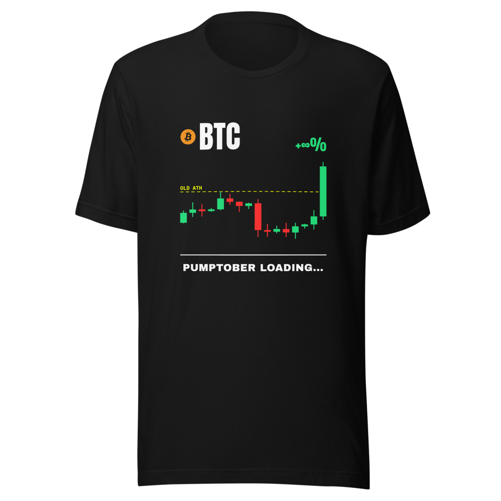 BTC “Pumptober Loading...” Pump chart Classic Tee