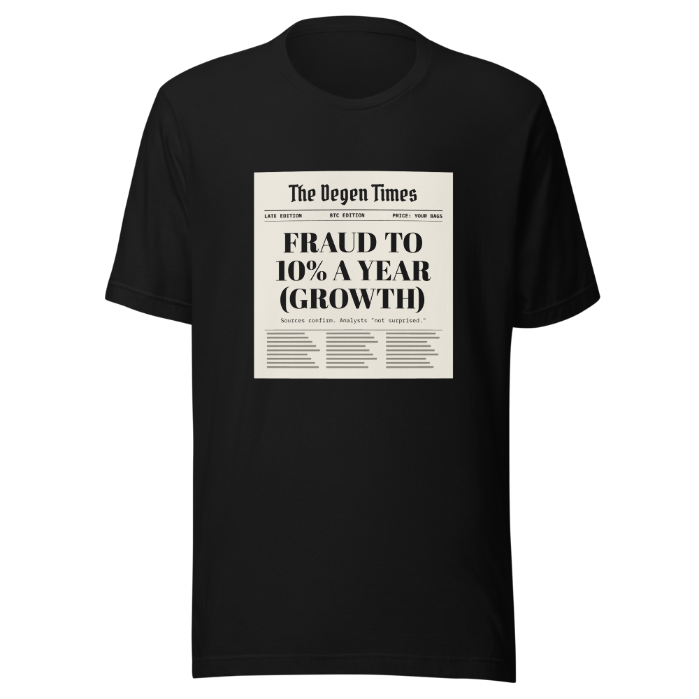 BTC “Fraud To 10% A Year (growth)” Headline Classic Tee