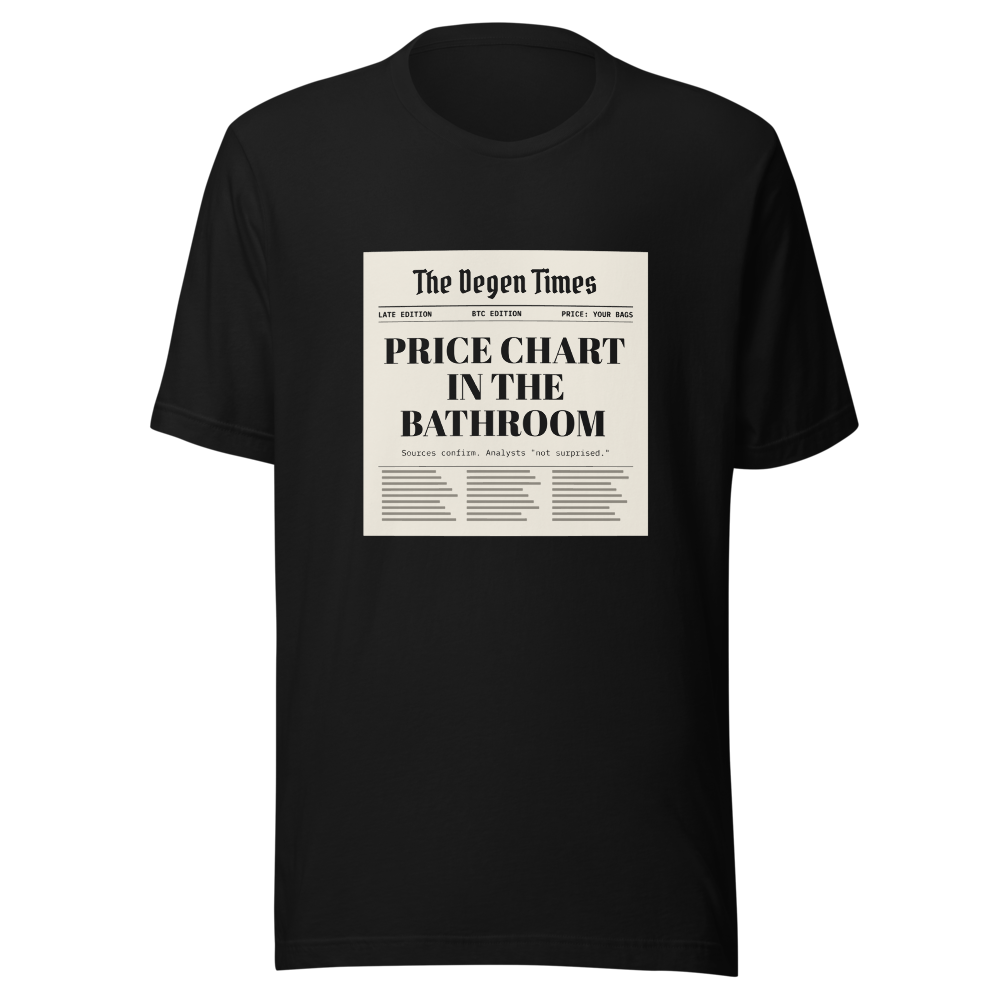 BTC “Price Chart In The Bathroom” Headline Classic Tee