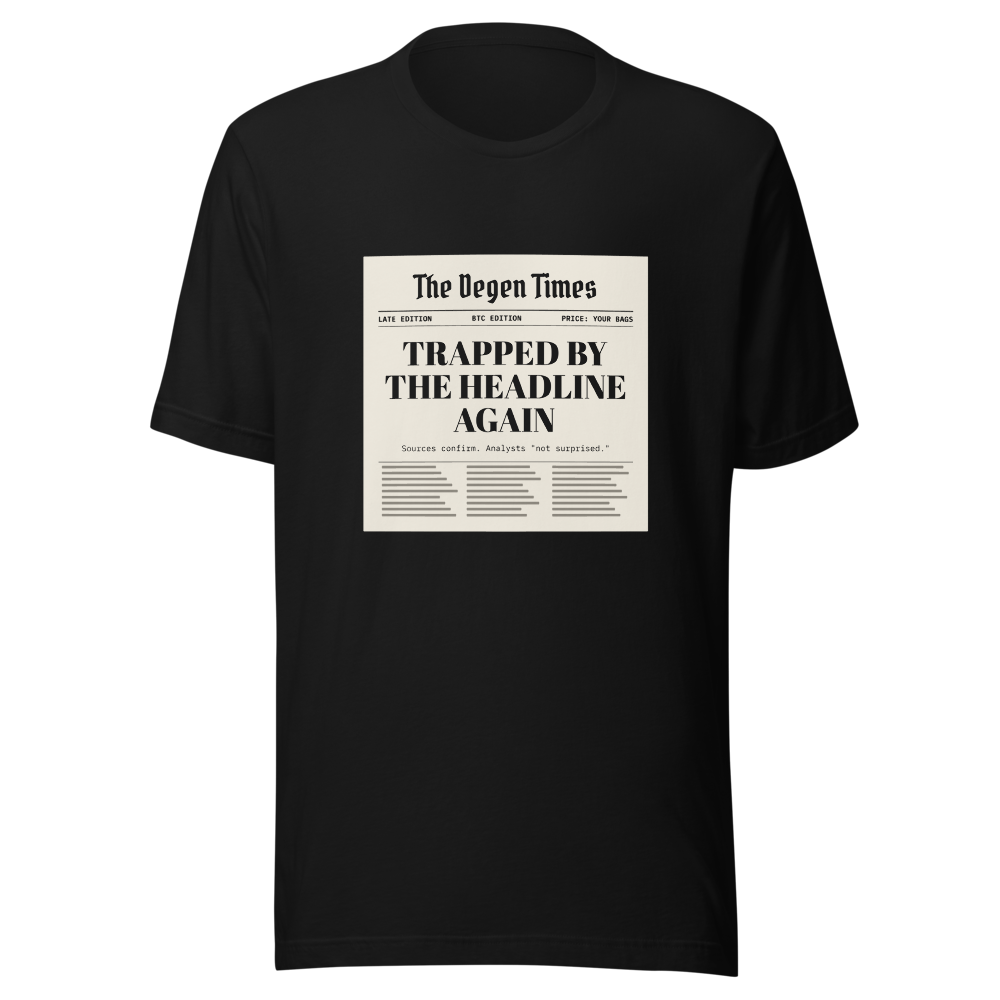 BTC “Trapped By The Headline Again” Headline Classic Tee