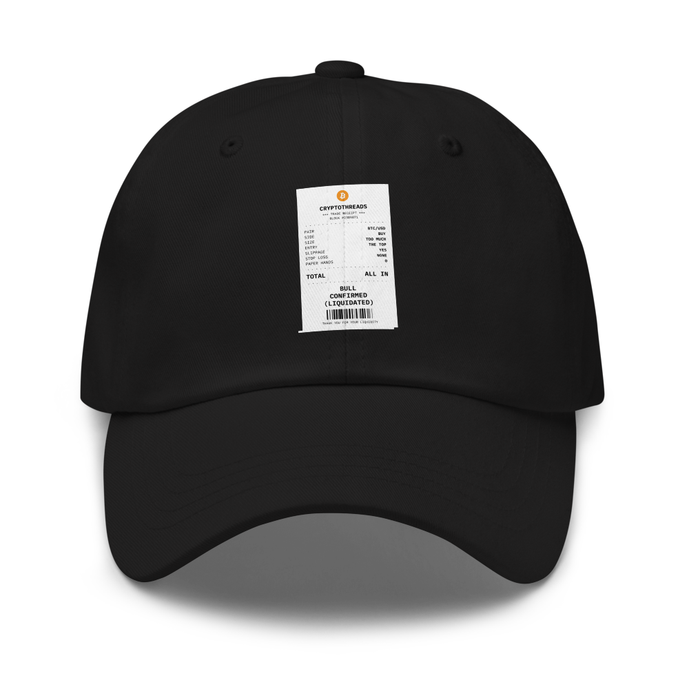 BTC “Bull Confirmed (liquidated)” Receipt Dad Hat