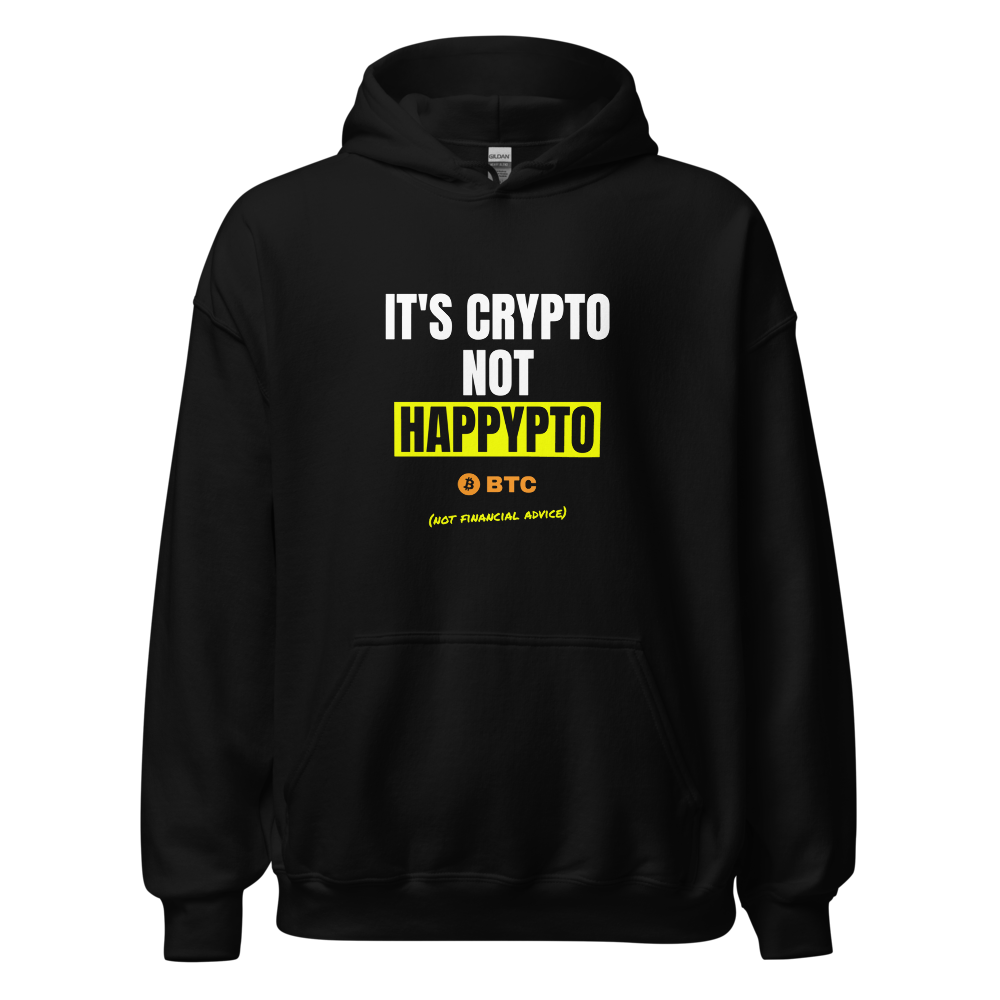 BTC “It's Crypto Not Happypto” Meme Hoodie