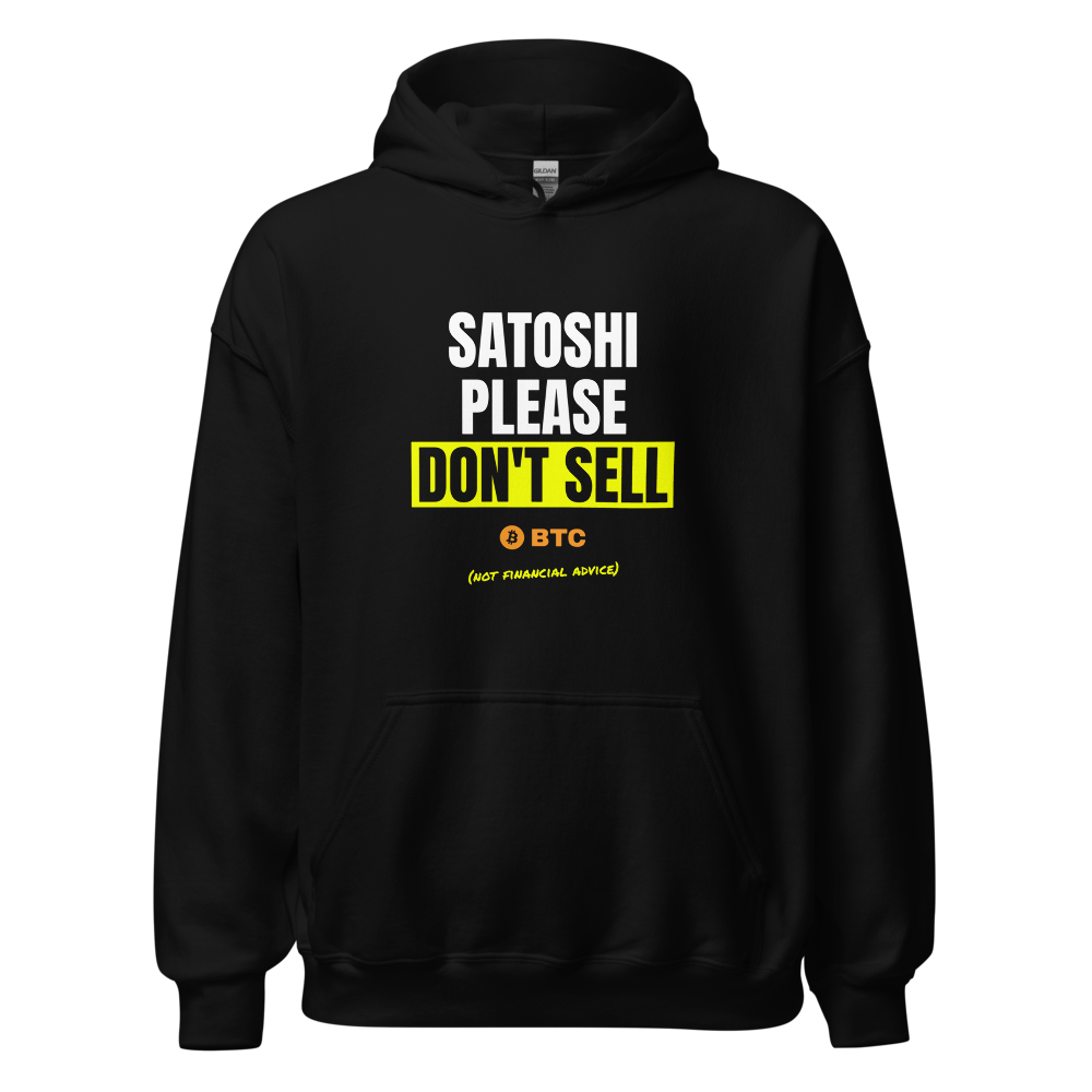 BTC “Satoshi Please Don't Sell” Meme Hoodie