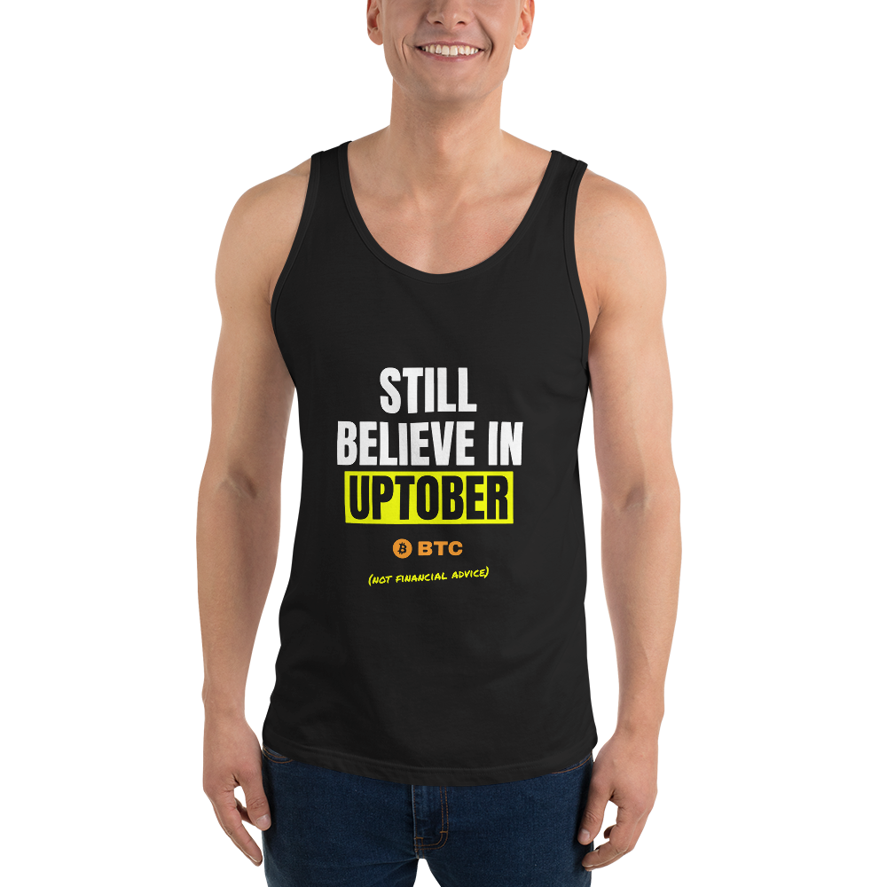BTC “Still Believe In Uptober” Meme Tank Top