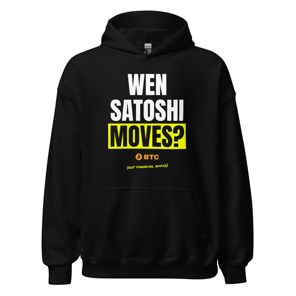 BTC “Wen Satoshi Moves?” Meme Hoodie