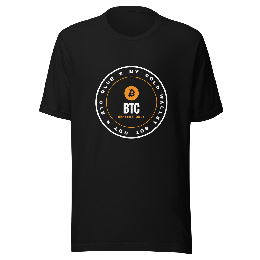 BTC “My Cold Wallet Got Hot” Club stamp Classic Tee