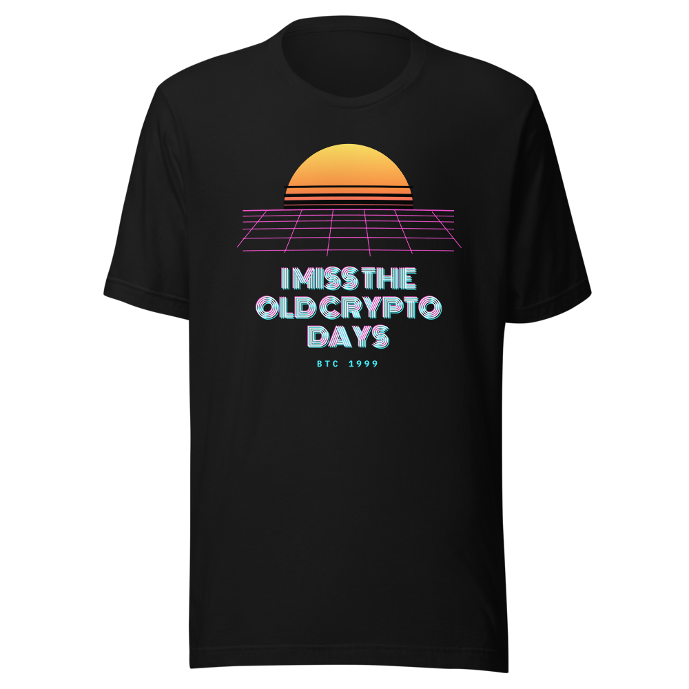 BTC “I Miss The Old Crypto Days” Vaporwave Classic Tee