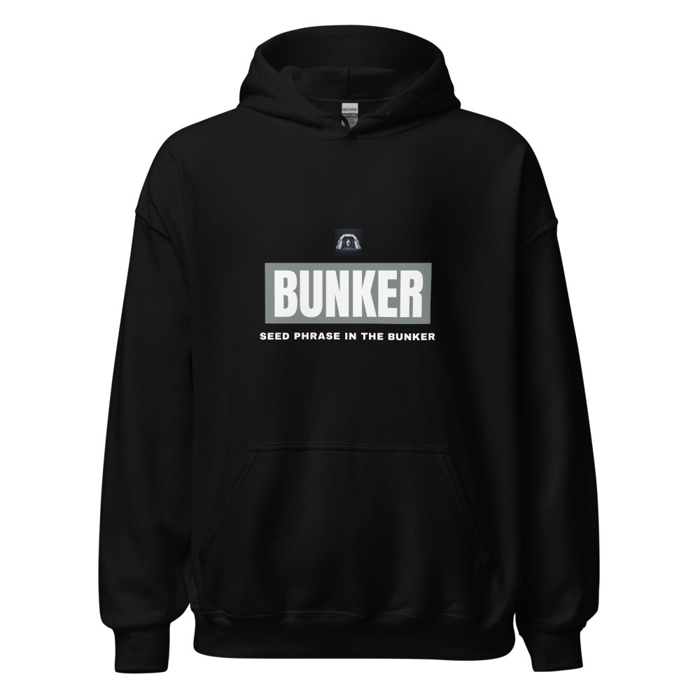 BUNKER “Seed Phrase In The Bunker” Box logo Hoodie