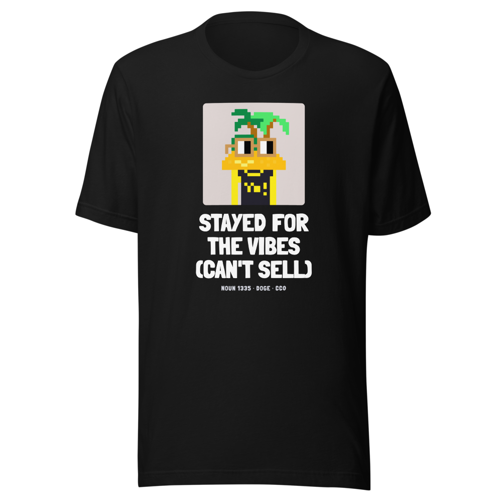 DOGE “Stayed For The Vibes (can't Sell)” Nouns Classic Tee