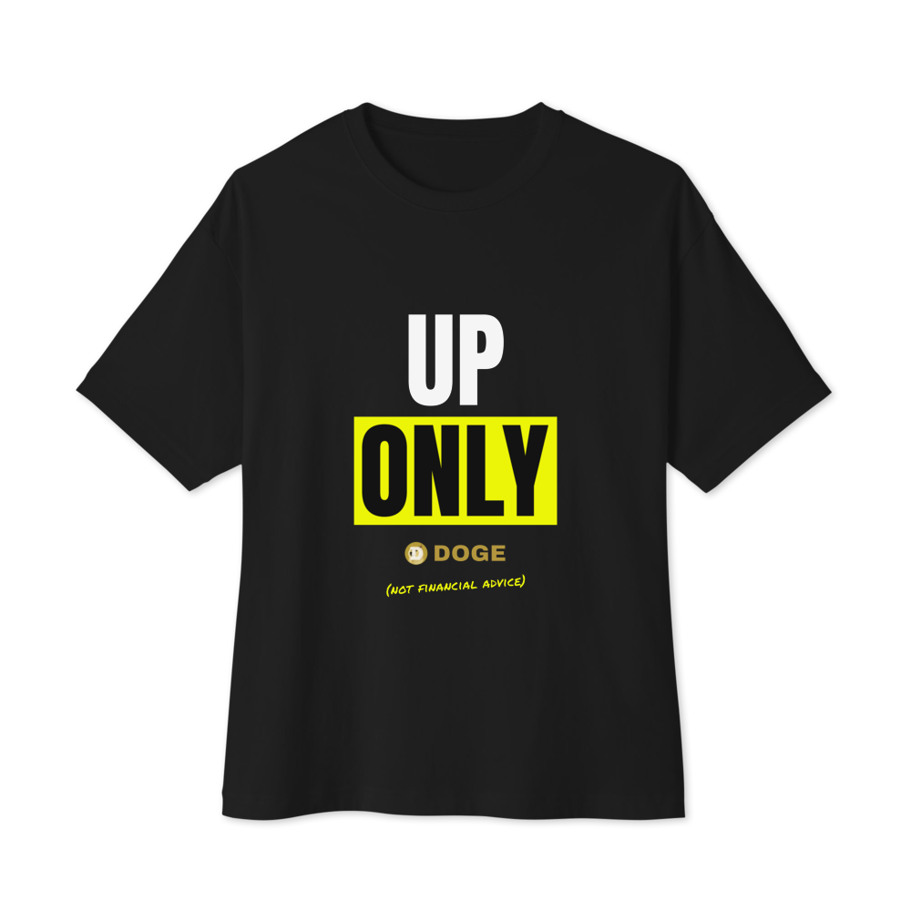 DOGE “Up Only” Meme Oversized Boxy Tee
