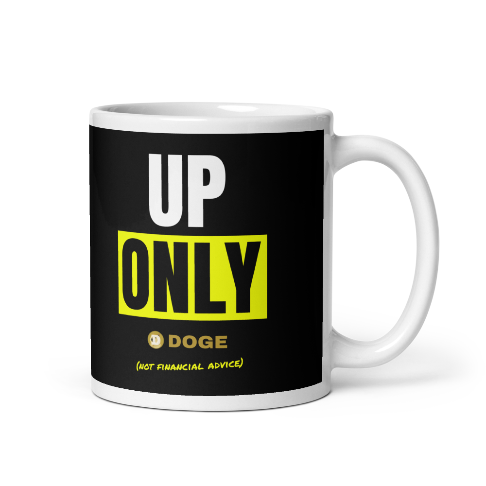 DOGE “Up Only” Meme Mug