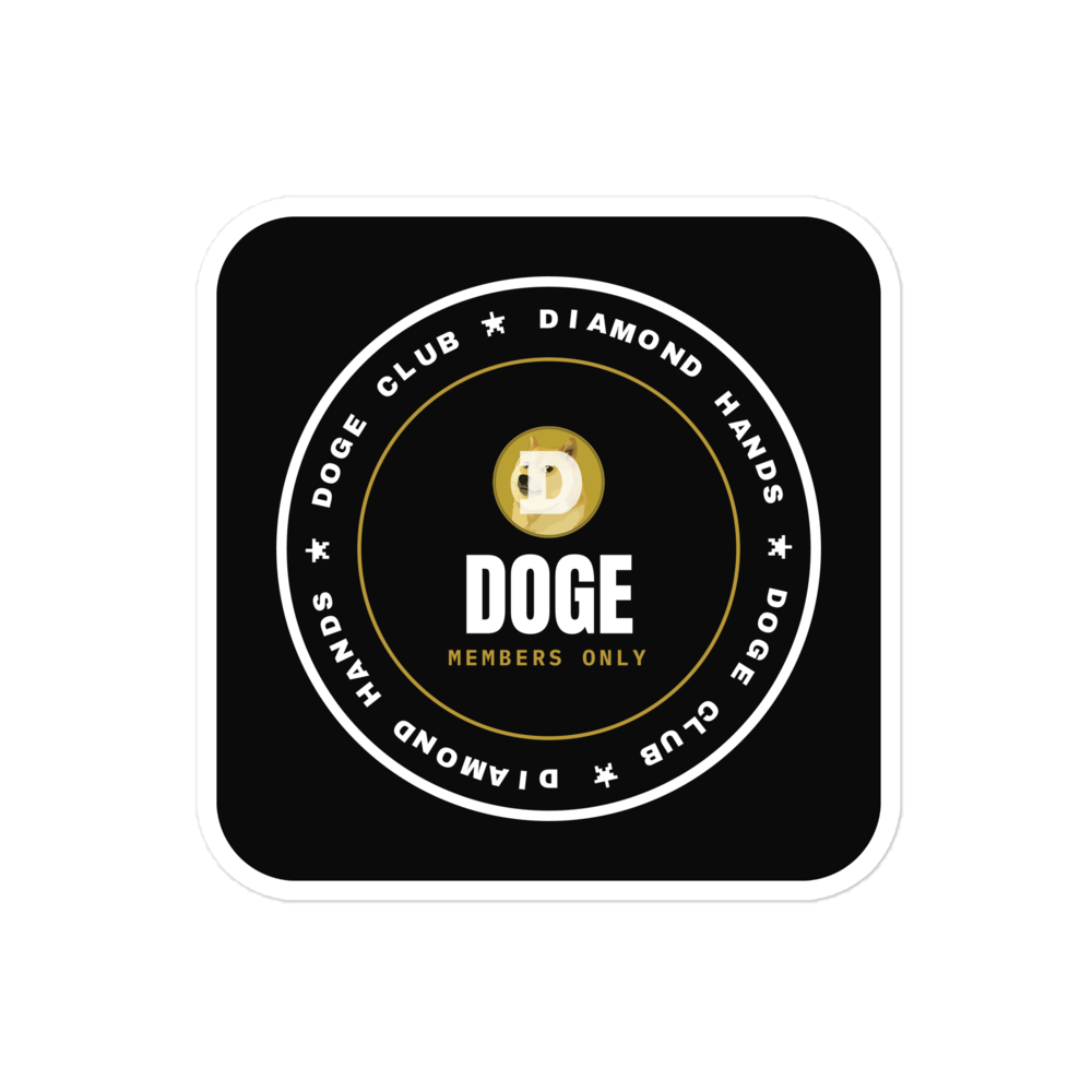 DOGE “Diamond Hands” Club stamp Sticker