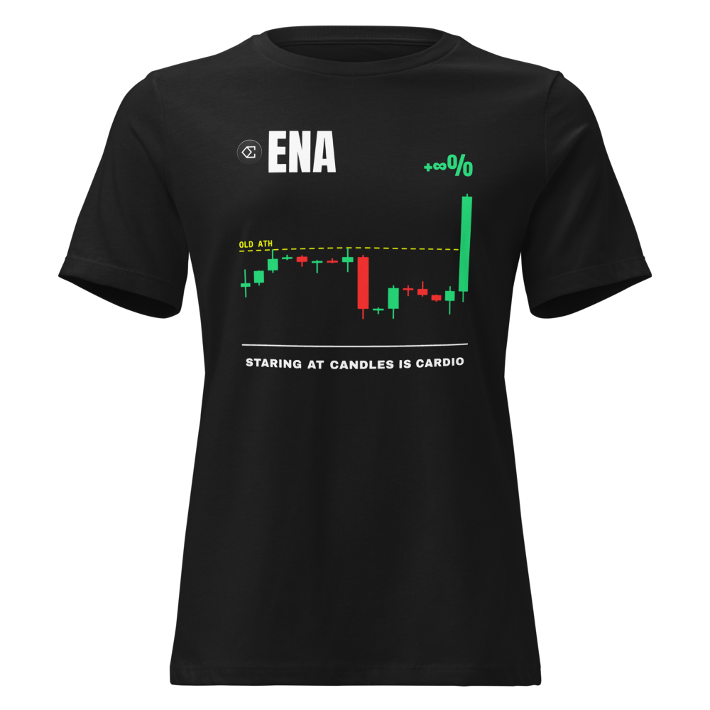ENA “Staring At Candles Is Cardio” Pump chart Women's Relaxed Tee