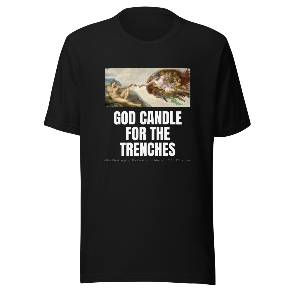 ETH “God Candle For The Trenches” Creation Classic Tee