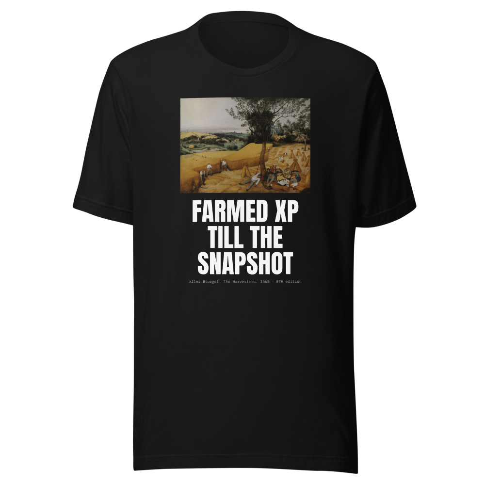 ETH “Farmed Xp Till The Snapshot” Harvesters Classic Tee