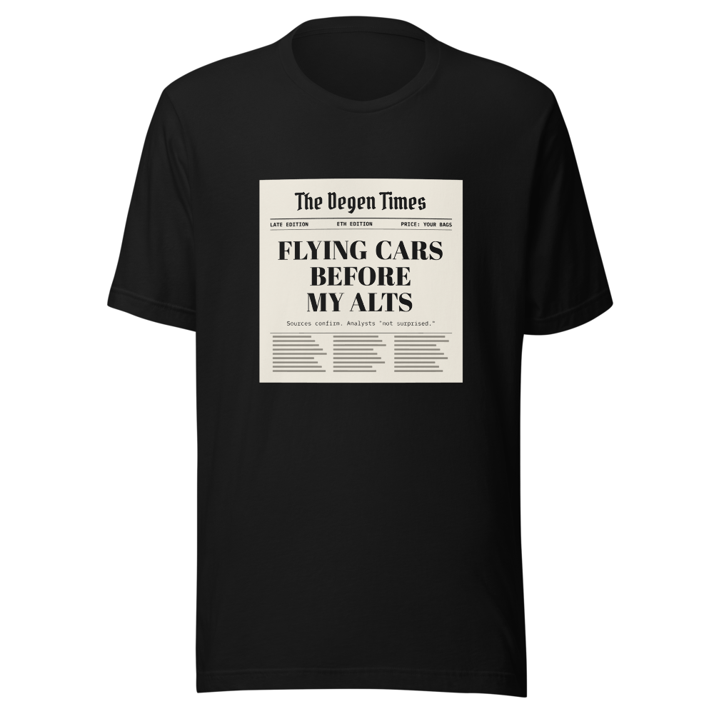 ETH “Flying Cars Before My Alts” Headline Classic Tee