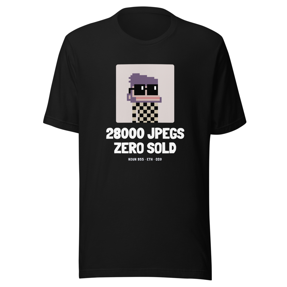 ETH “28000 Jpegs Zero Sold” Nouns Classic Tee