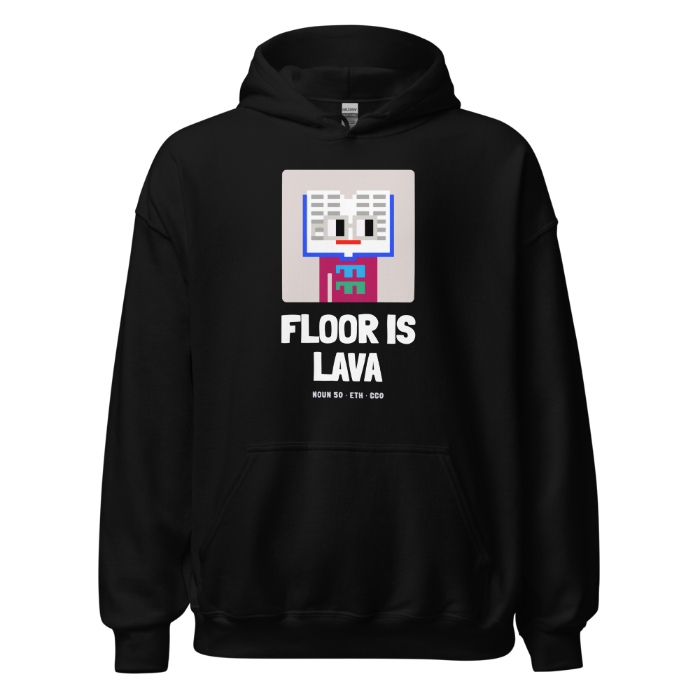 ETH “Floor Is Lava” Nouns Hoodie