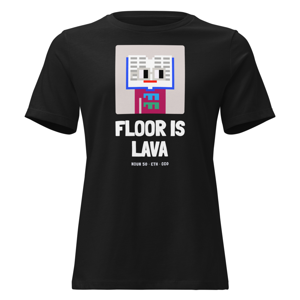 ETH “Floor Is Lava” Nouns Women's Relaxed Tee