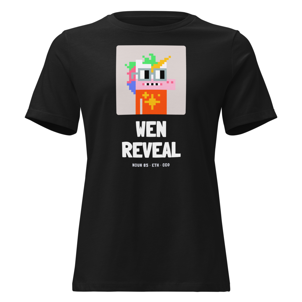 ETH “Wen Reveal” Nouns Women's Relaxed Tee