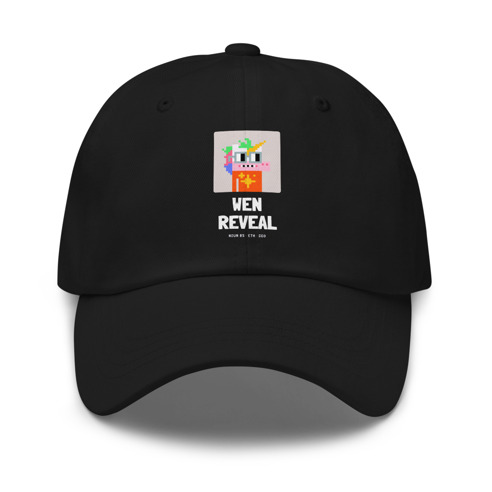 ETH “Wen Reveal” Nouns Dad Hat
