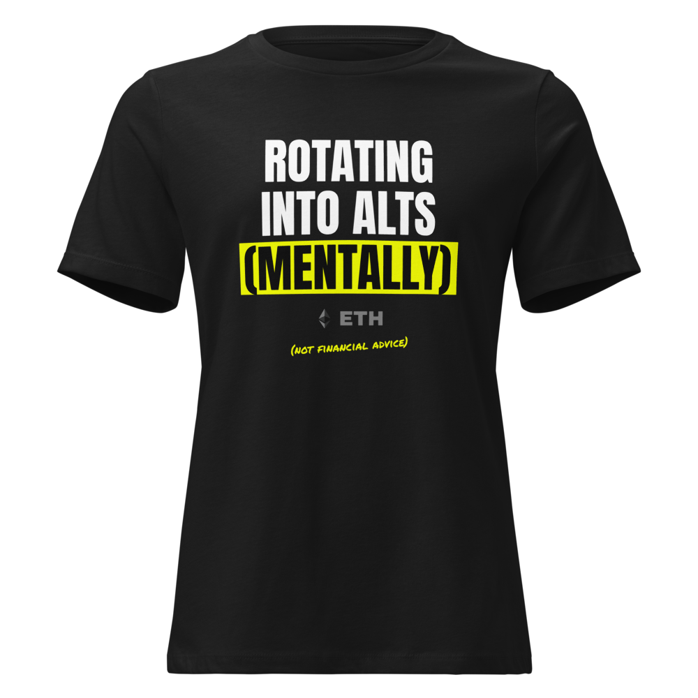 ETH “Rotating Into Alts (mentally)” Meme Women's Relaxed Tee