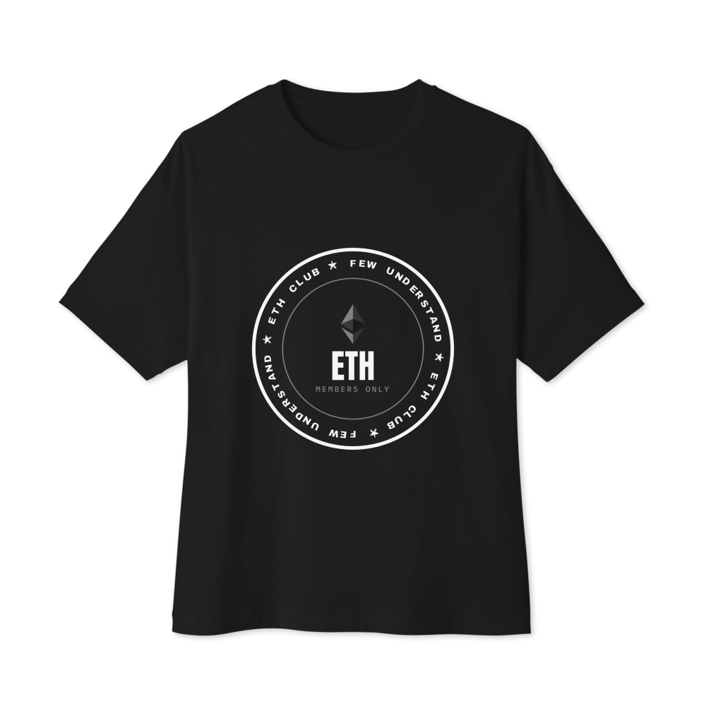 ETH “Few Understand” Club stamp Oversized Boxy Tee