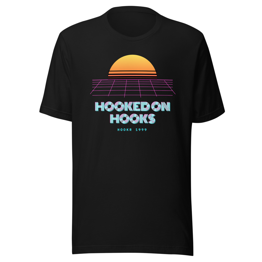 HOOKR “Hooked On Hooks” Vaporwave Classic Tee