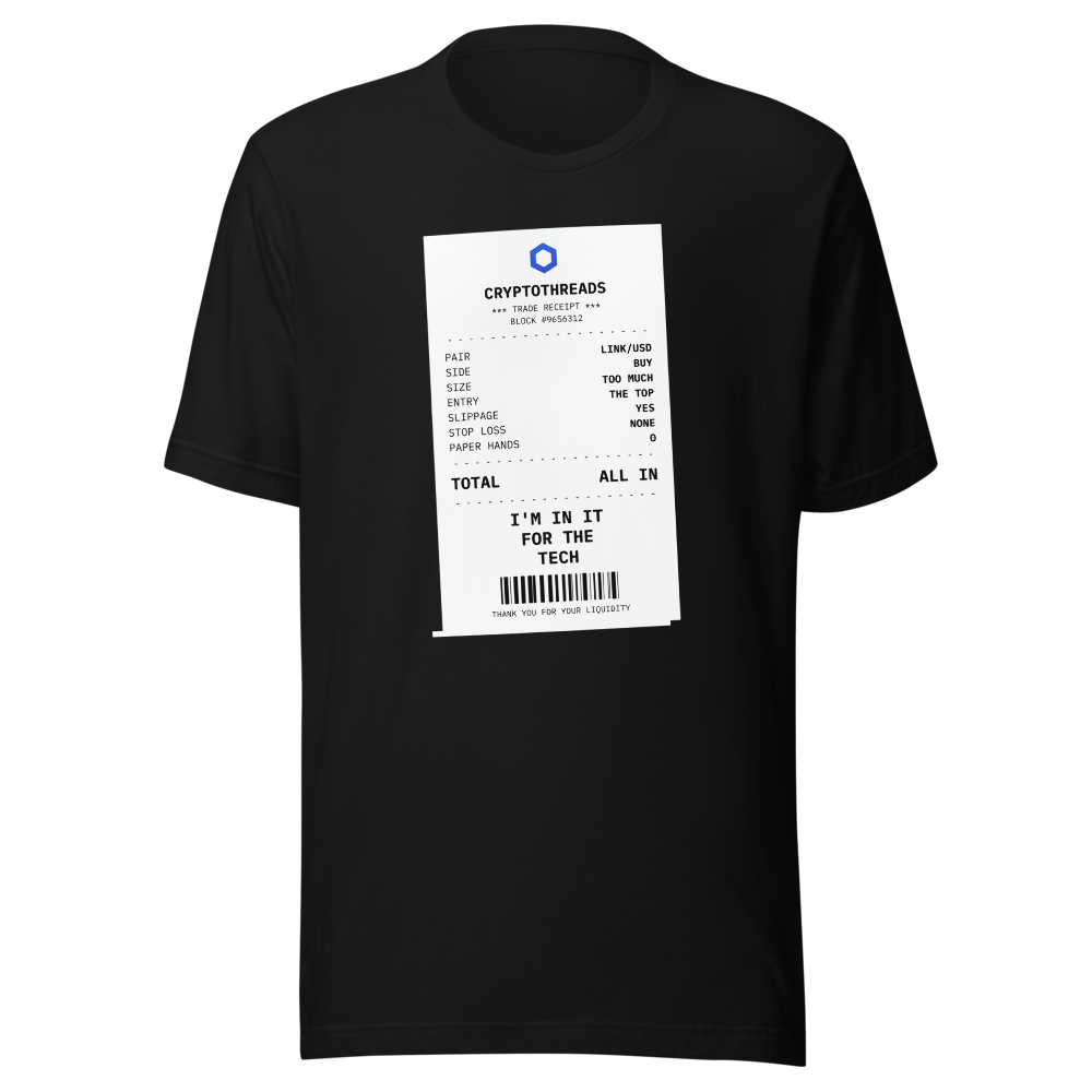 LINK “I'm In It For The Tech” Receipt Classic Tee