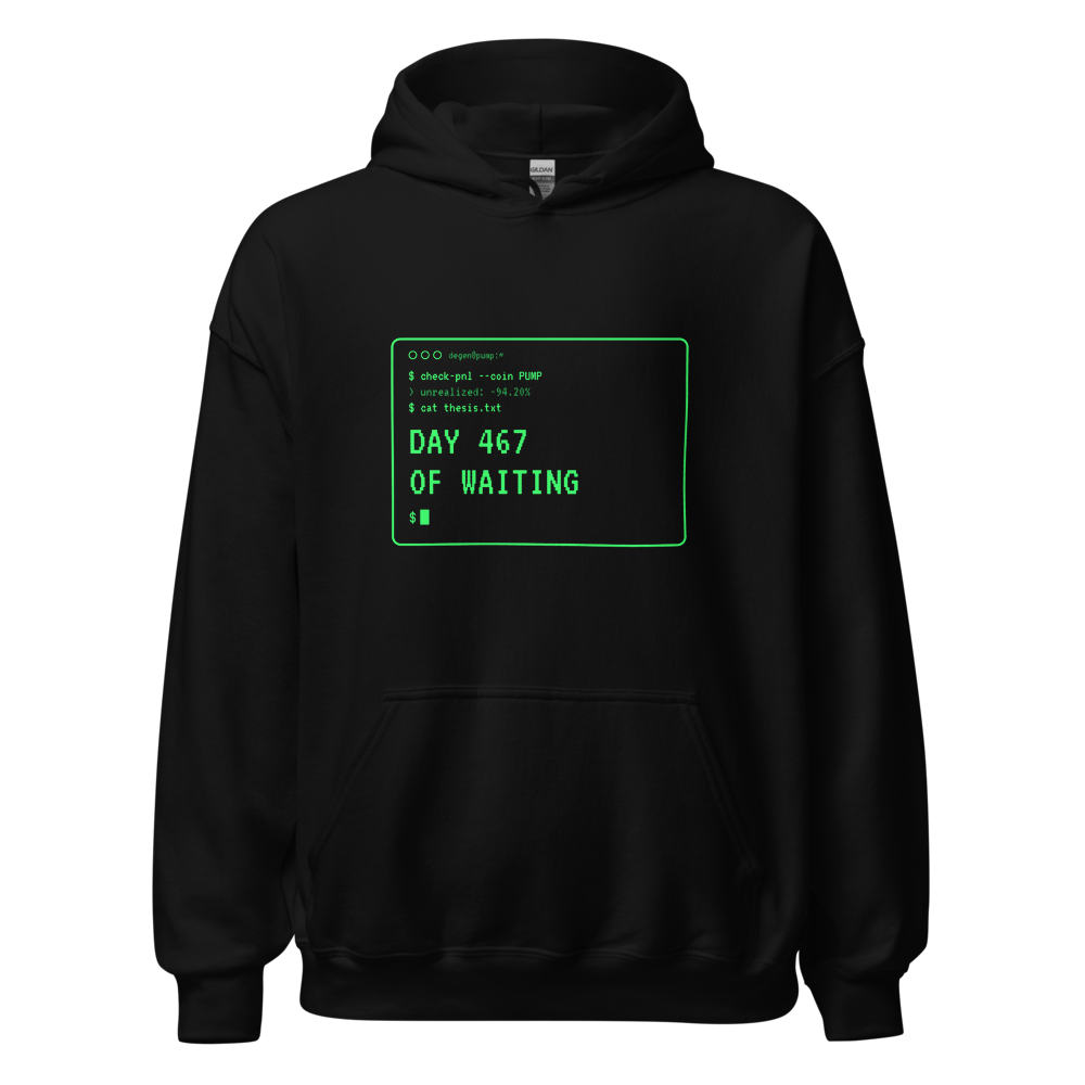 PUMP “Day 467 Of Waiting” Terminal Hoodie