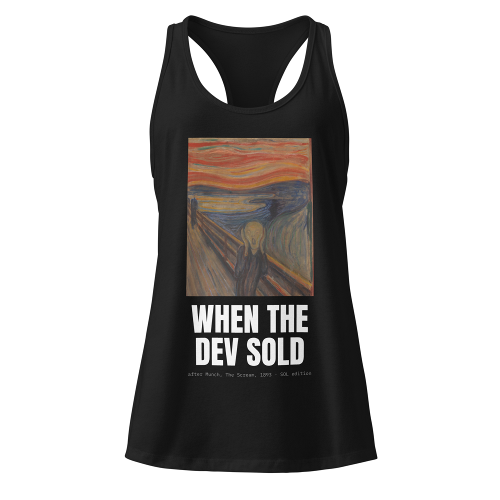 SOL “When The Dev Sold” The Scream Women's Racerback Tank