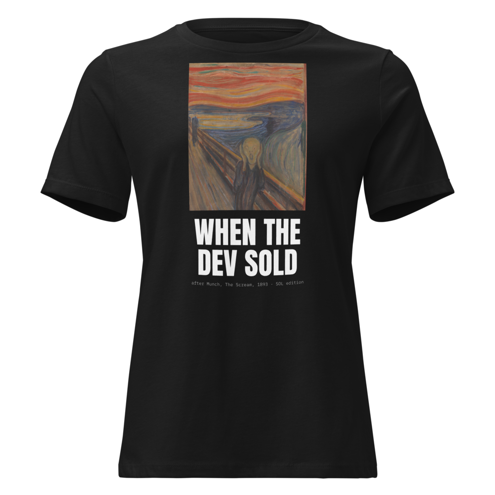 SOL “When The Dev Sold” The Scream Women's Relaxed Tee