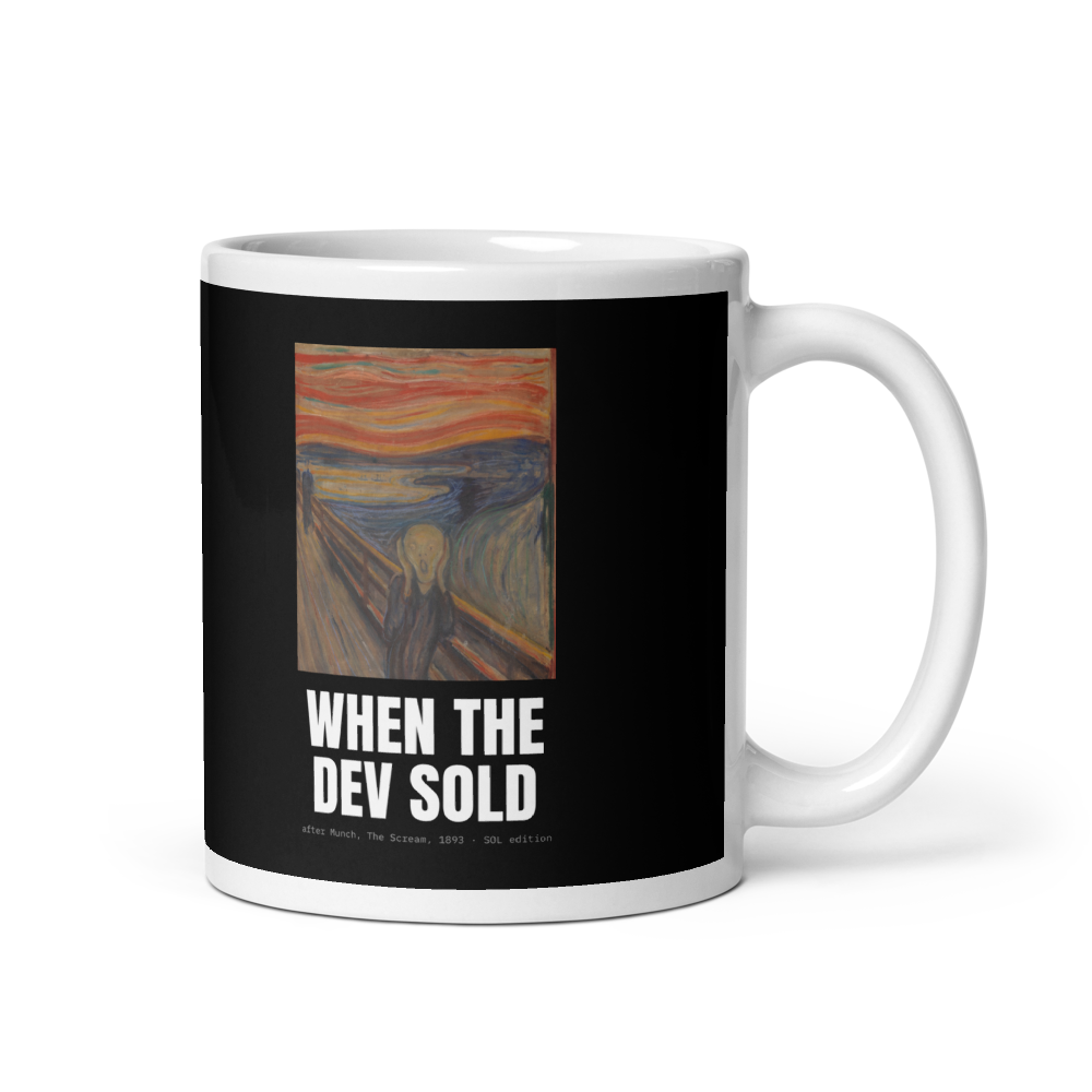SOL “When The Dev Sold” The Scream Mug