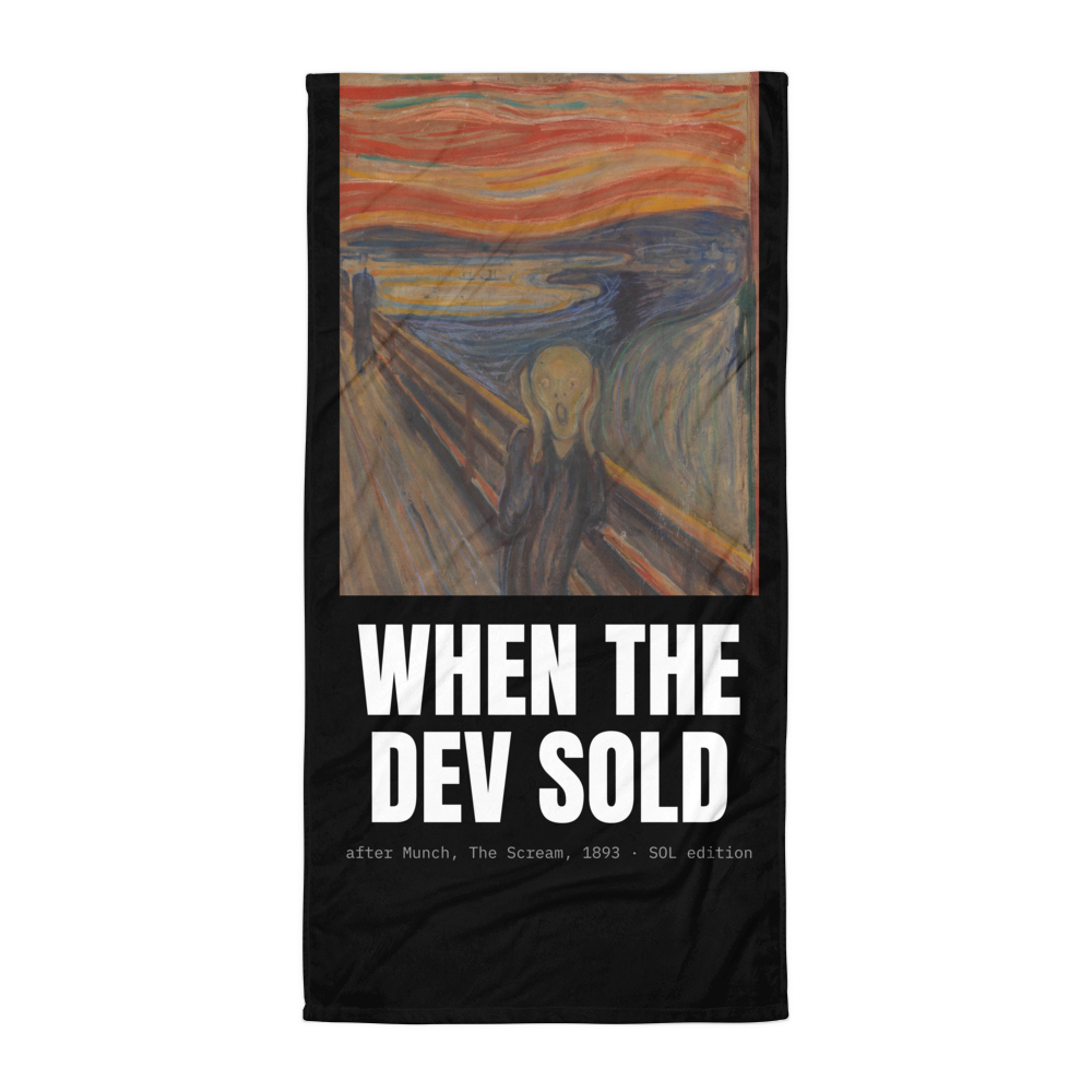 SOL “When The Dev Sold” The Scream Beach Towel