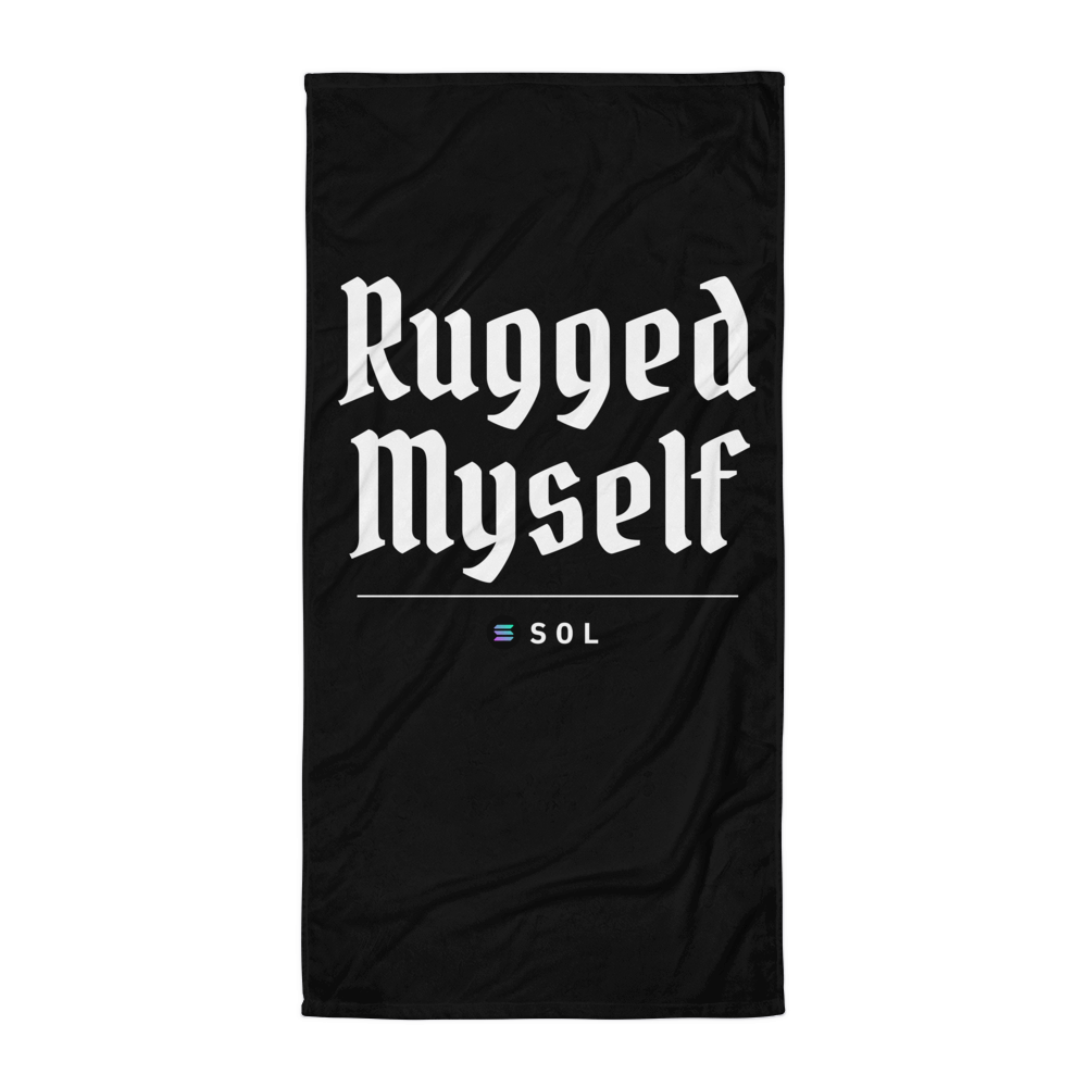 SOL “Rugged Myself” Gothic Beach Towel