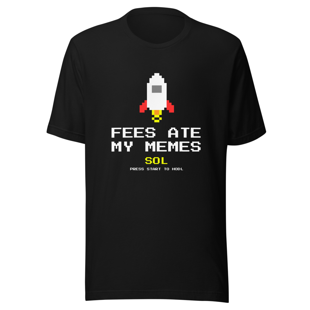 SOL “Fees Ate My Memes” 8-bit Classic Tee