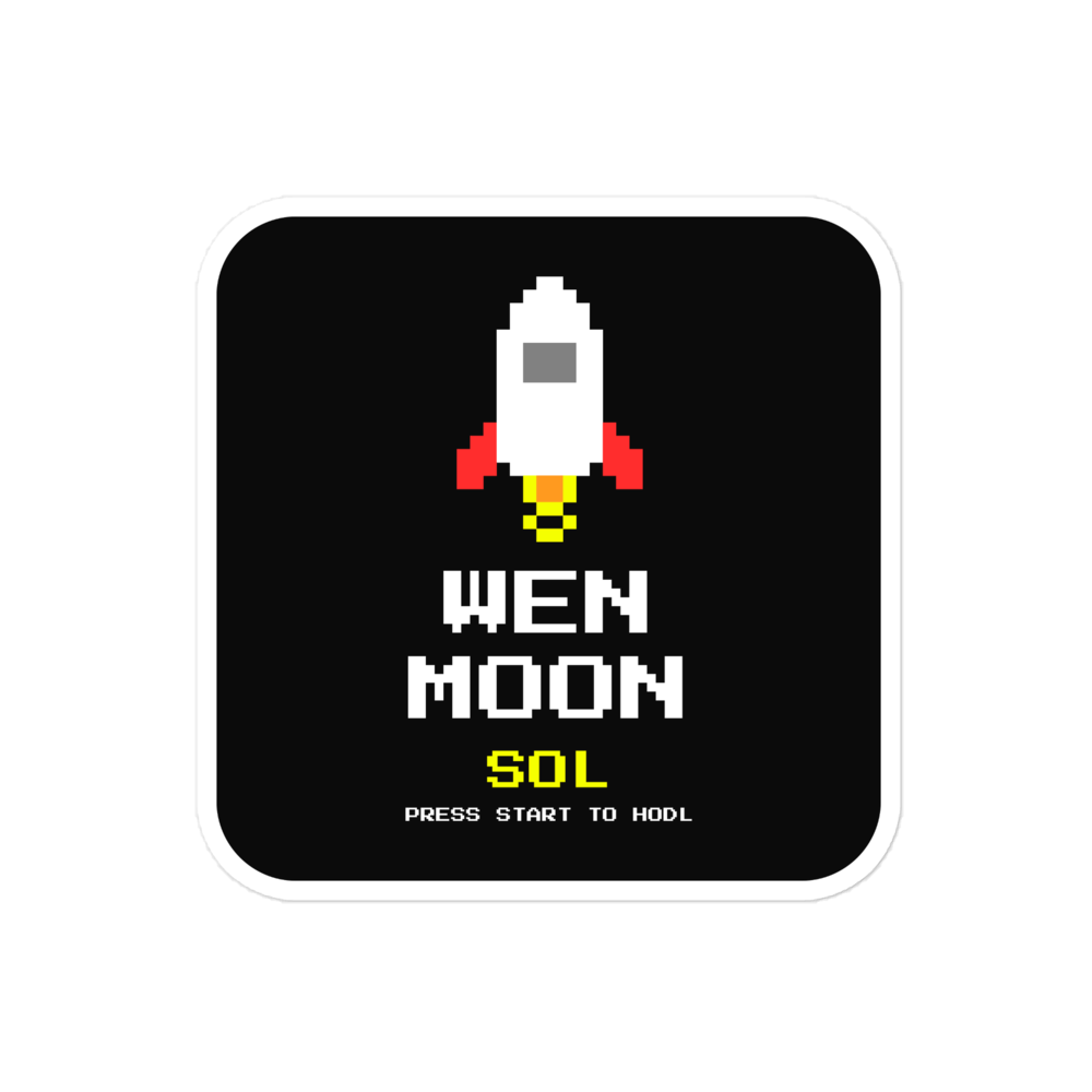 SOL “Wen Moon” 8-bit Sticker