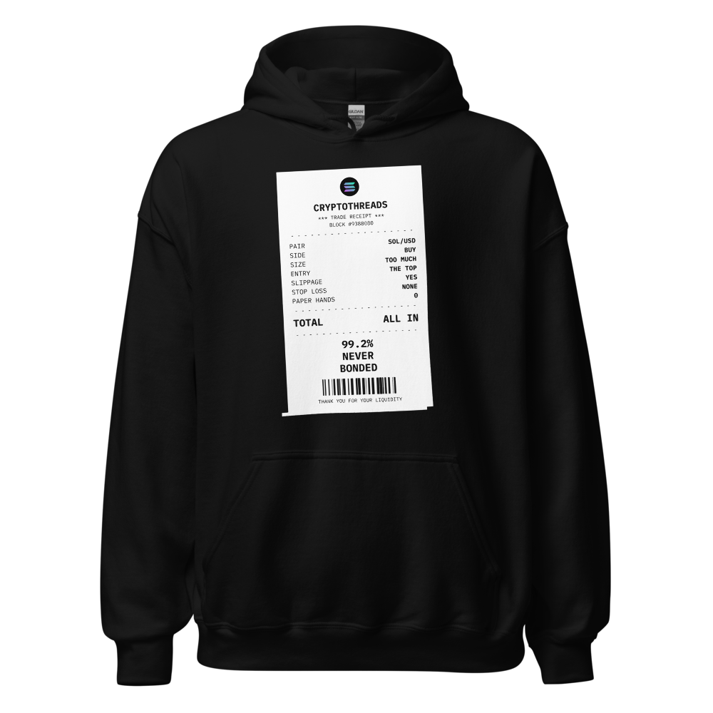 SOL “99.2% Never Bonded” Receipt Hoodie