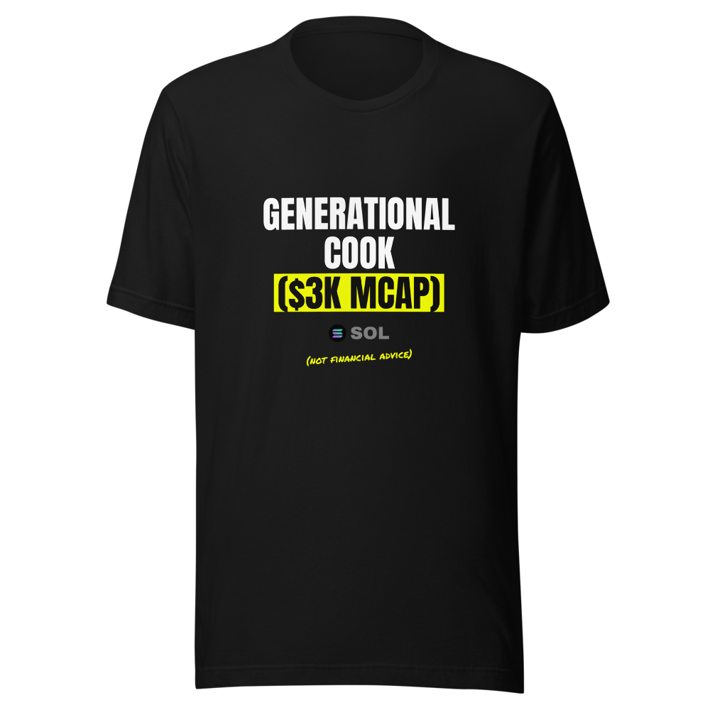 SOL “Generational Cook ($3k Mcap)” Meme Classic Tee