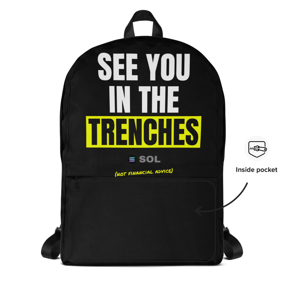 SOL “See You In The Trenches” Meme Backpack