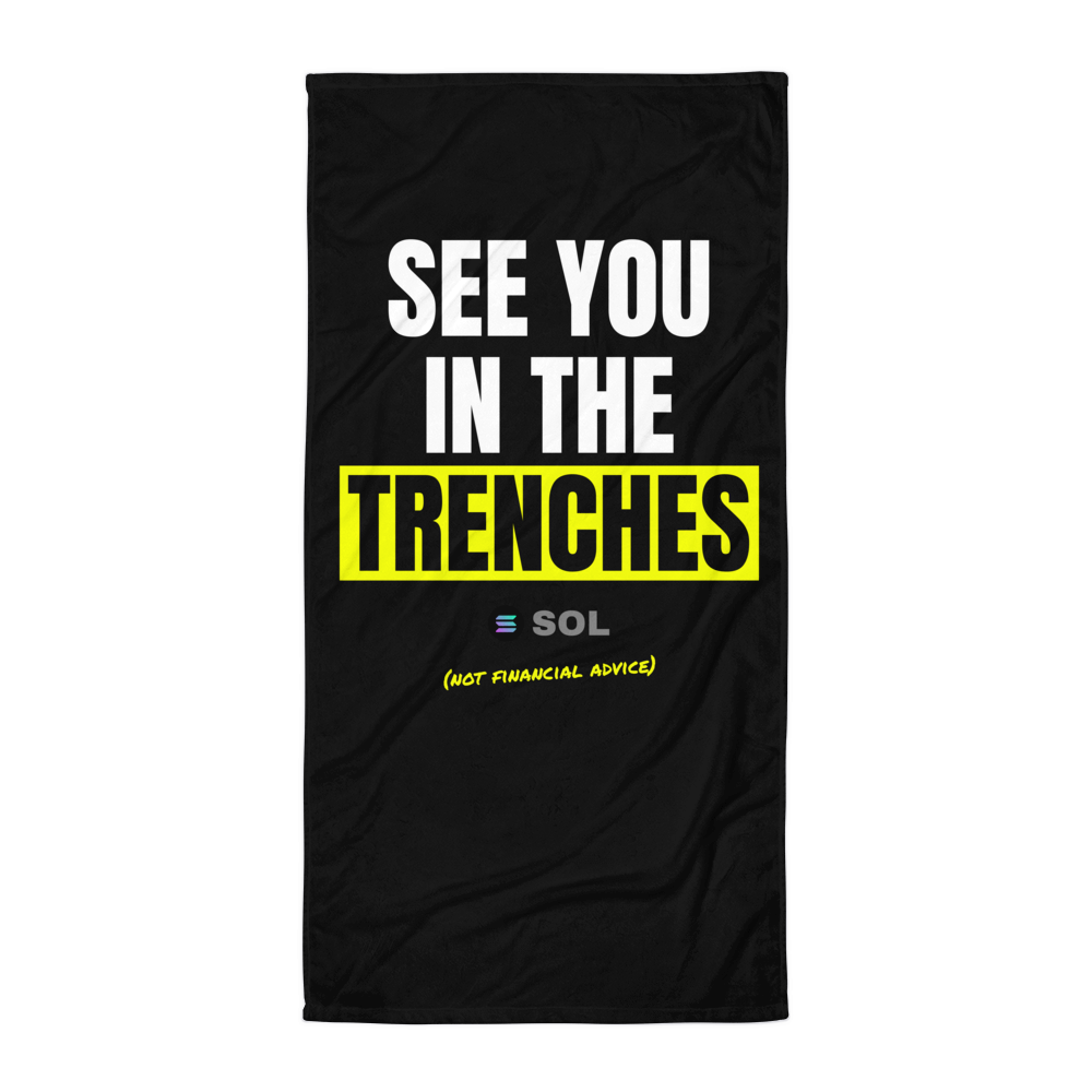 SOL “See You In The Trenches” Meme Beach Towel
