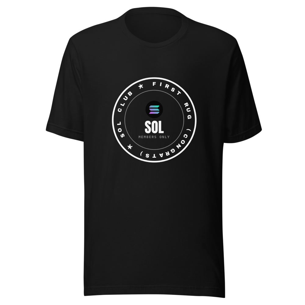 SOL “First Rug (congrats)” Club stamp Classic Tee